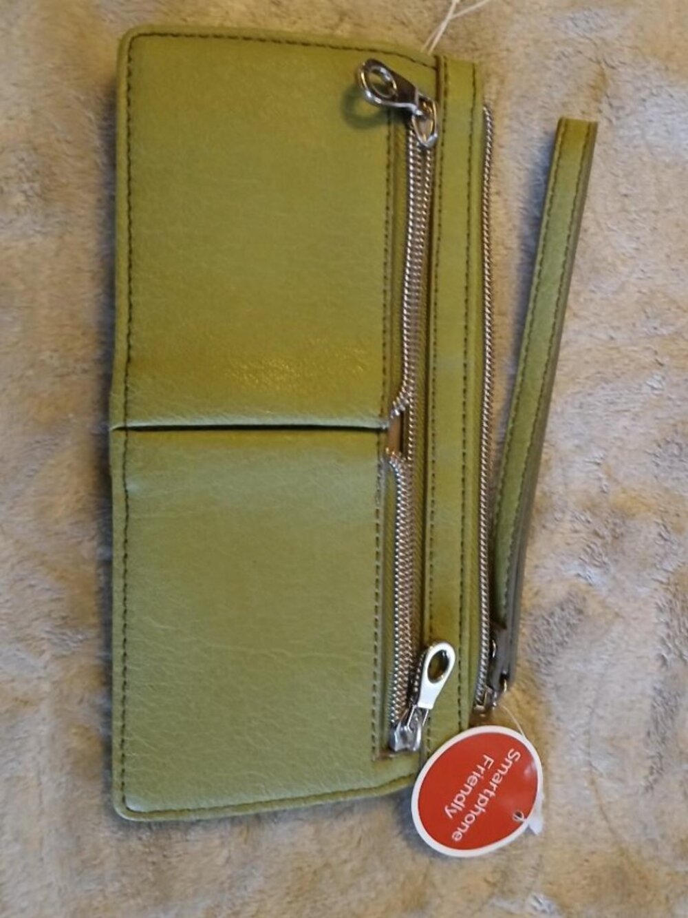 RELIC leather lime green wallet with tags